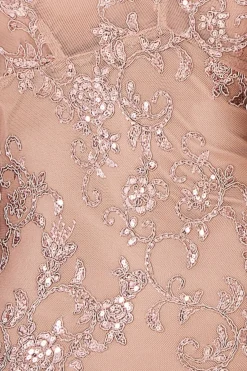 Maxi Dresses^* Scalloped Lace Maxi Dress Champagne