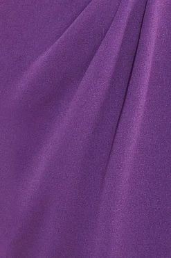 Maxi Dresses^* Scuba Bardot Wrap Maxi Dress Purple