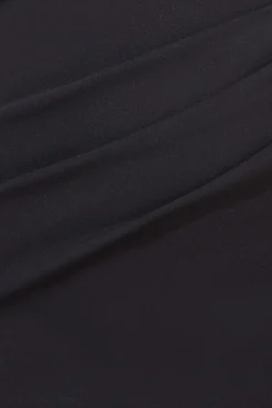 Midi Dresses^* Scuba Crepe Off The Shoulder Midi Black