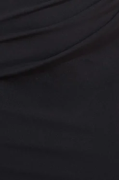 Maxi Dresses^* Scuba Crepe Off The Shoulder Maxi Black