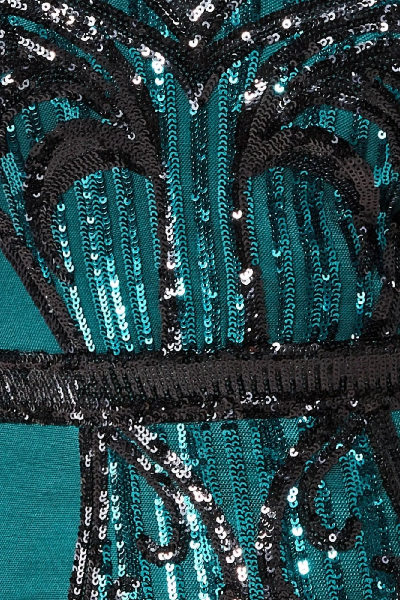 Maxi Dresses^* Sequin & Mesh Embroidered Maxi Emerald