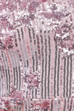 Maxi Dresses^* Sequin And Feather Boobtube Maxi Blush