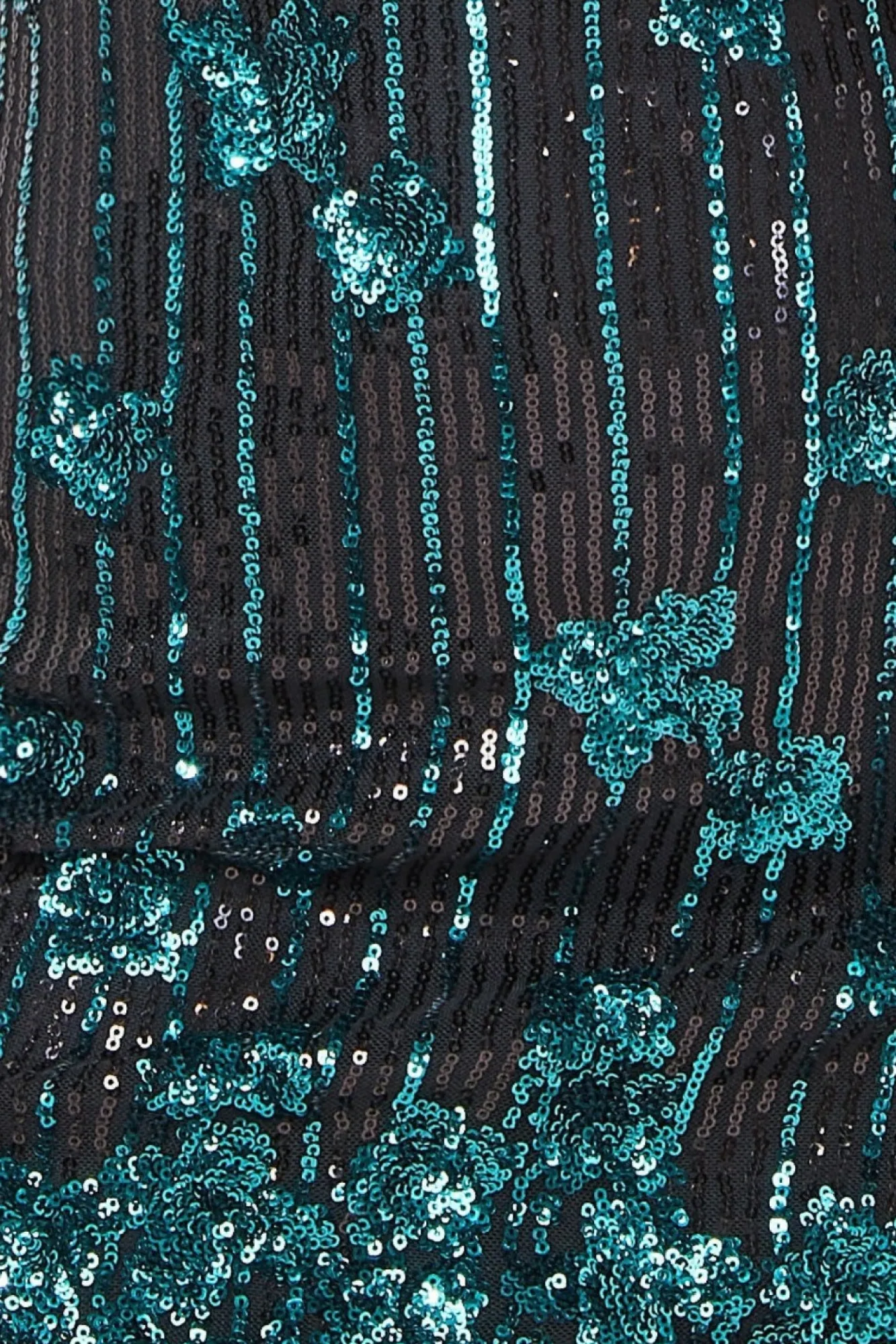 Mini Dresses^* Sequin And Feather Open Back Mini Emerald