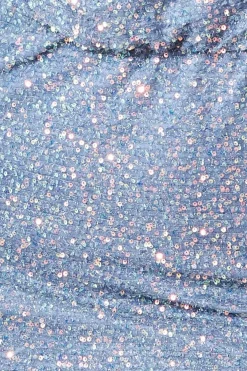Midi Dresses^* Sequin Cowl Neck Midi Dress Silver