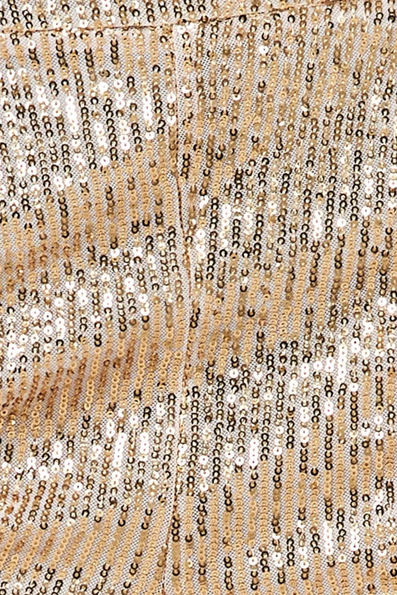 Trousers^* Sequin Cuffed Ankle Trouser Gold