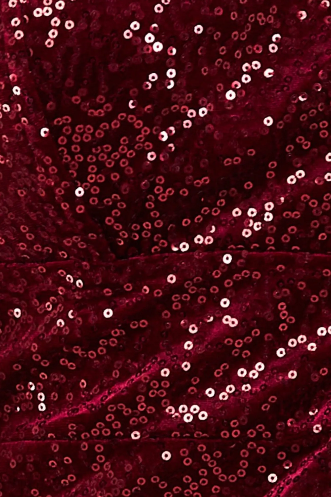 Maxi Dresses^* Sequin Velvet Bandeau Maxi Dress Wine