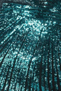Maxi Dresses^* Shooting Star Sequin Maxi Dress Emerald