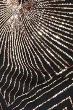 Maxi Dresses^* Starburst Sequin Maxi Rosegold