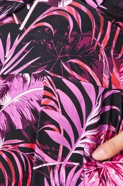 Jumpsuits^* Tropical Print Jumpsuit Purple