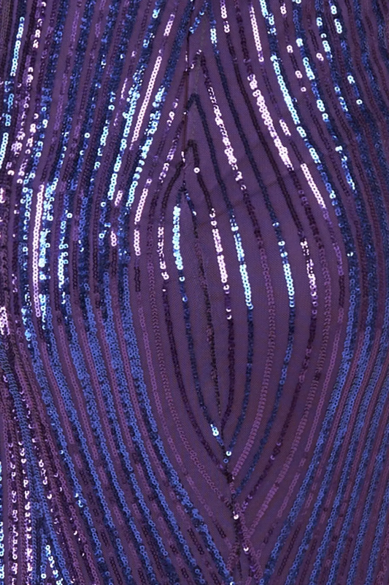 Maxi Dresses^* Two Toned V Neck Sequin Maxi Purple