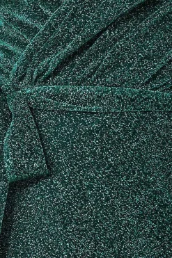 Maxi Dresses^* Wrap Style Spaghetti Strap Maxi With Split Emerald