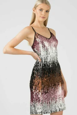 Mini Dresses^Aftershock London Ombre Sequin Midi Dress Multicolor