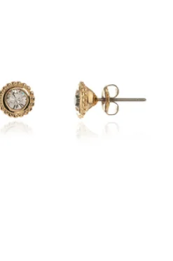 Jewellery^Cachet London Bree Solitaire Earrings 18Ct Plated Gold