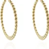Jewellery^Cachet London Cachet Abital Hoop Earrings Plated In Gold