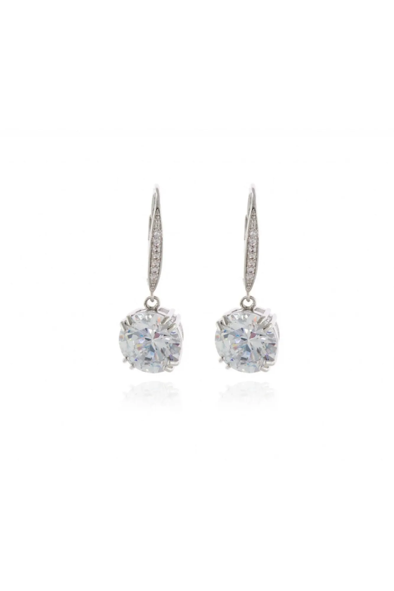 Jewellery^Cachet London Cachet Bailey Cz Drop Earrings Silver