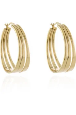 Jewellery^Cachet London Cachet Kala Hoop Earrings Plated In Gold