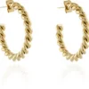 Jewellery^Cachet London Cachet Melia Hoop Earrings Plated In Gold