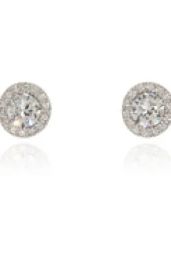 Jewellery^Cachet London Chickle Stud Earrings Platinum Plated Silver