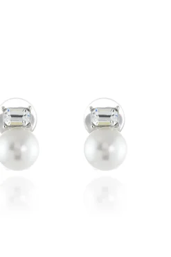Jewellery^Cachet London Corin Clip-On Earrings Platinum Plated Silver