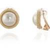Jewellery^Cachet London Elan Clip-On Earrings 18Ct Plated Gold
