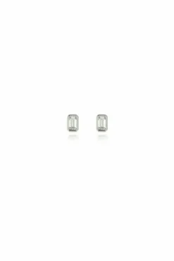 Jewellery^Cachet London Elin 0.7Cm Earrings Platinum