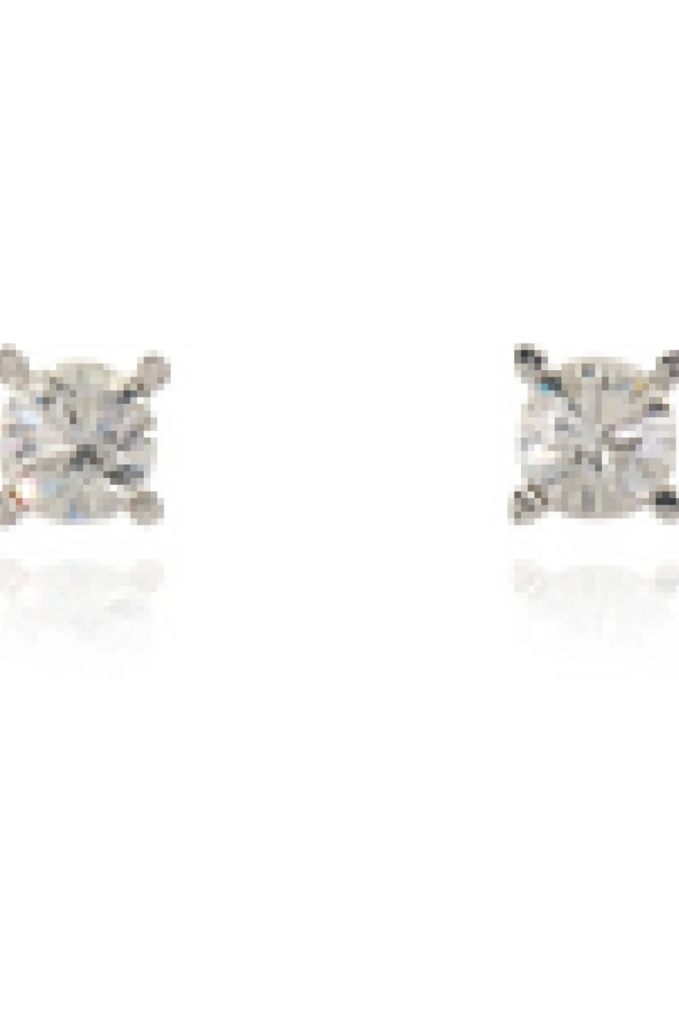 Jewellery^Cachet London Laine 6Mm Stud Earrings Platinum Plated White