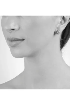 Jewellery^Cachet London Laine 6Mm Stud Earrings Platinum Plated White