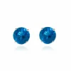Jewellery^Cachet London Lana 8Mm Earrings Cz Ocean Blue