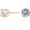 Jewellery^Cachet London Lana 6Mm Earrings 18Ct Gold Plated White
