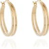 Jewellery^Cachet London Lana 25Mm Hoop Earrings 18Ct Plated Gold