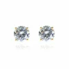 Jewellery^Cachet London Lana 8Mm Sterling Silver Plated Earrings Gold