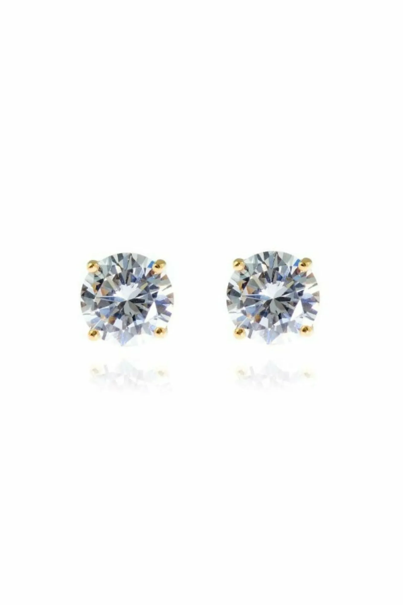 Jewellery^Cachet London Lana 8Mm Sterling Silver Plated Earrings Gold