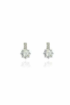 Jewellery^Cachet London Lark 1.5Cm Earrings Platinum