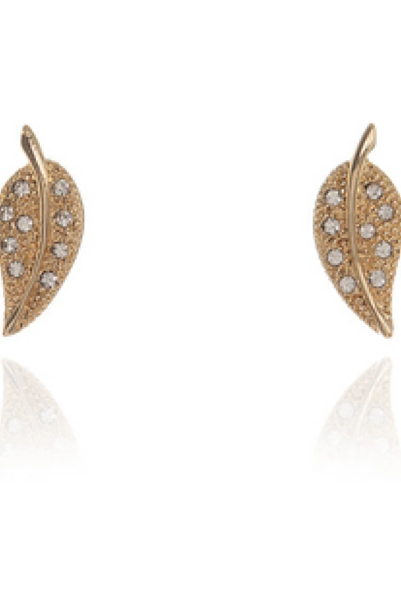 Jewellery^Cachet London Leafy Earrings 18Ct Plated Gold
