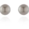 Jewellery^Cachet London Mac 10 Earrings Platinum Pearl White