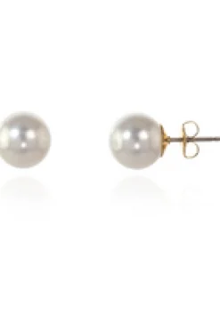 Jewellery^Cachet London Mac 10 Earrings Pearl White