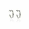 Jewellery^Cachet London Oletta 2Cm Hoop Earrings Platinum
