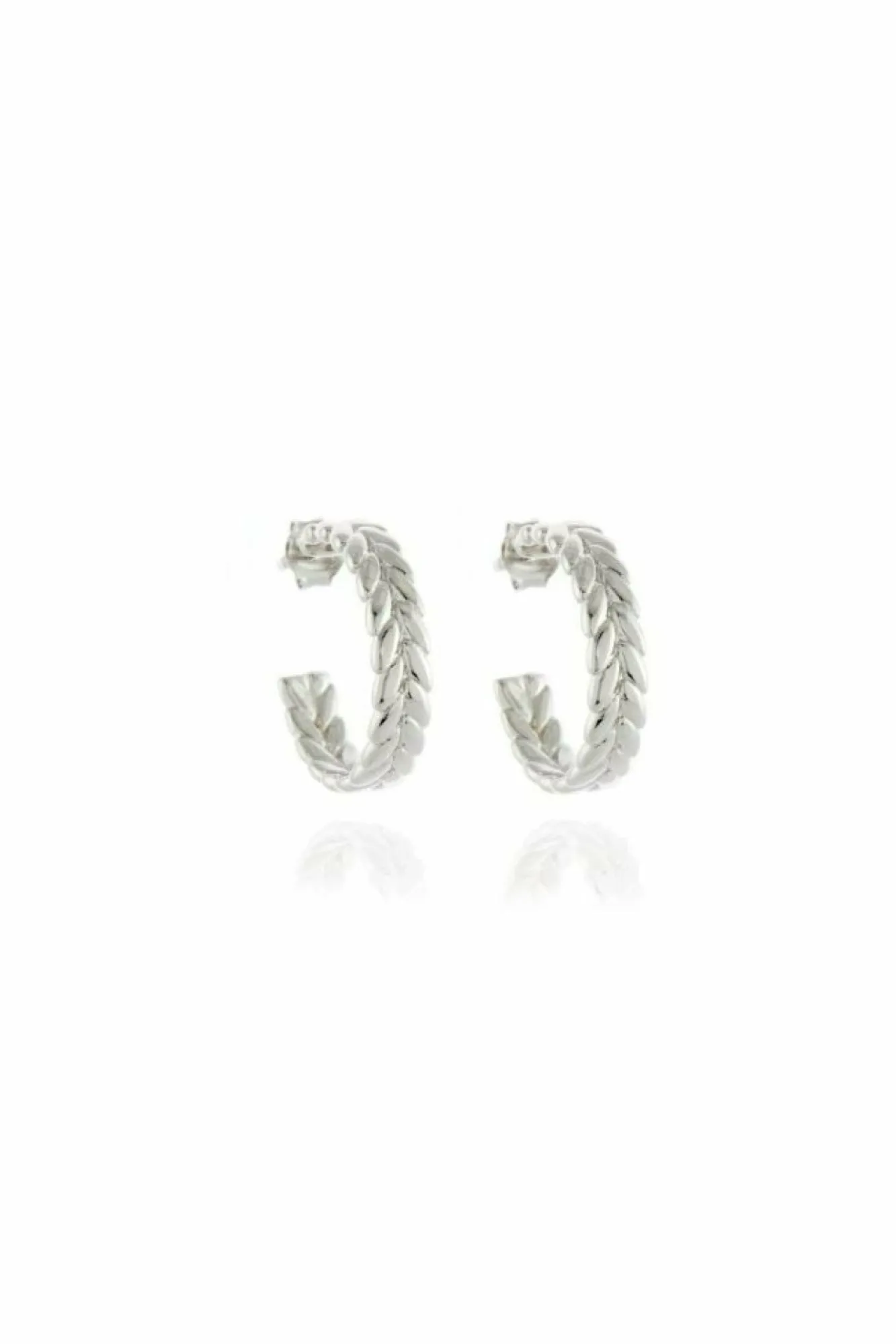 Jewellery^Cachet London Oletta 2Cm Hoop Earrings Platinum
