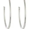 Jewellery^Cachet London Palila 34Mm Hoop Earrings Platinum Plated Silver