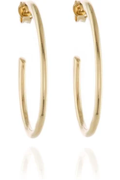 Jewellery^Cachet London Palila 34Mm Hoop Earrings 18Ct Plated Gold