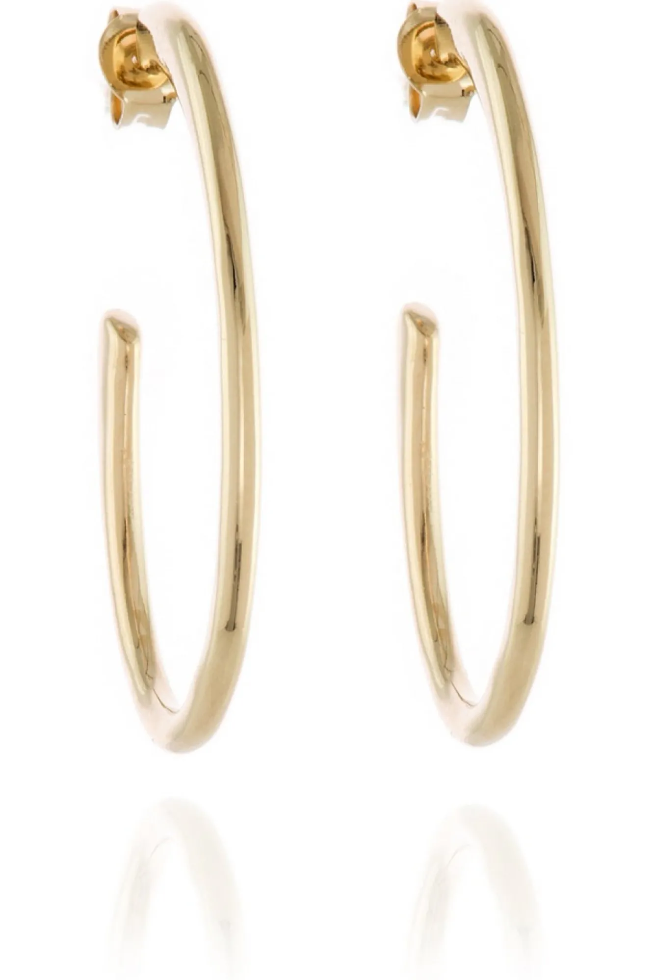 Jewellery^Cachet London Palila 34Mm Hoop Earrings 18Ct Plated Gold