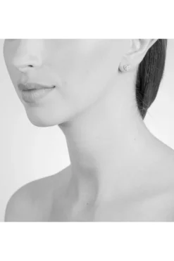Jewellery^Cachet London Pom Pom Heart Earrings Platinum Plated Silver