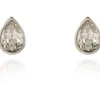 Jewellery^Cachet London Ran Earrings Clear Crystal Platinum Plated Silver