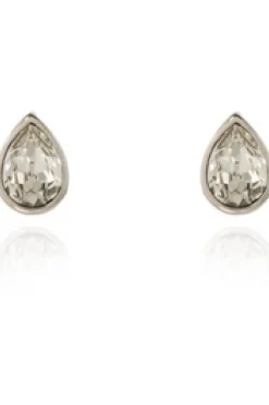 Jewellery^Cachet London Ran Earrings Clear Crystal Platinum Plated Silver