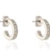 Jewellery^Cachet London Saga 12Mm Hoop Earrings Platinum Plated Silver
