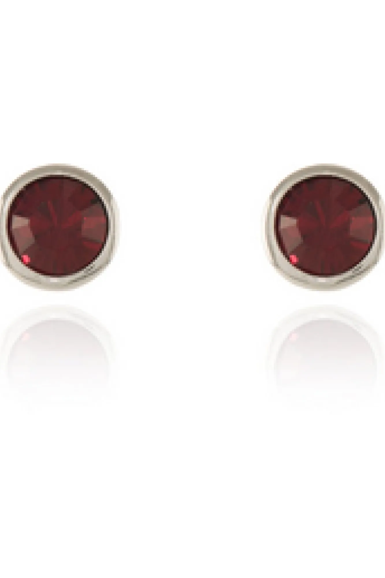 Jewellery^Cachet London Thisbe Earrings Siam Crystal Platinum Plated Red