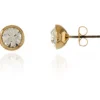 Jewellery^Cachet London Thisbe Earrings Clear Crystal 18Ct Gold Plated White