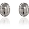 Jewellery^Cachet London Vega Polished Clip-On Earrings Platinum Silver