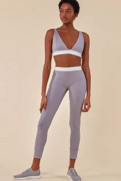 Loungewear & Sleepwear^Cosmochic Bralette & Legging Workout Lounge Set - Light Grey