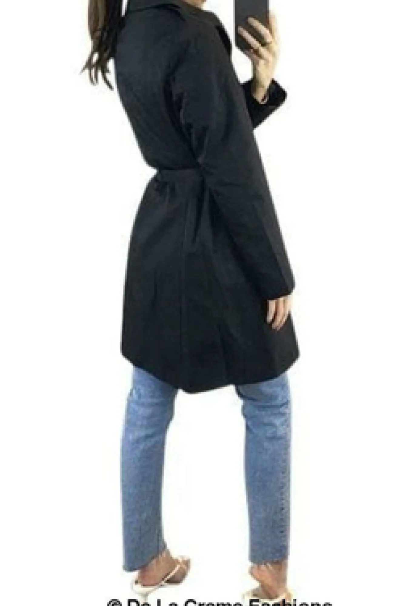 Outerwear^De La Creme Fashions Cotton Blend Belted Trench Coat